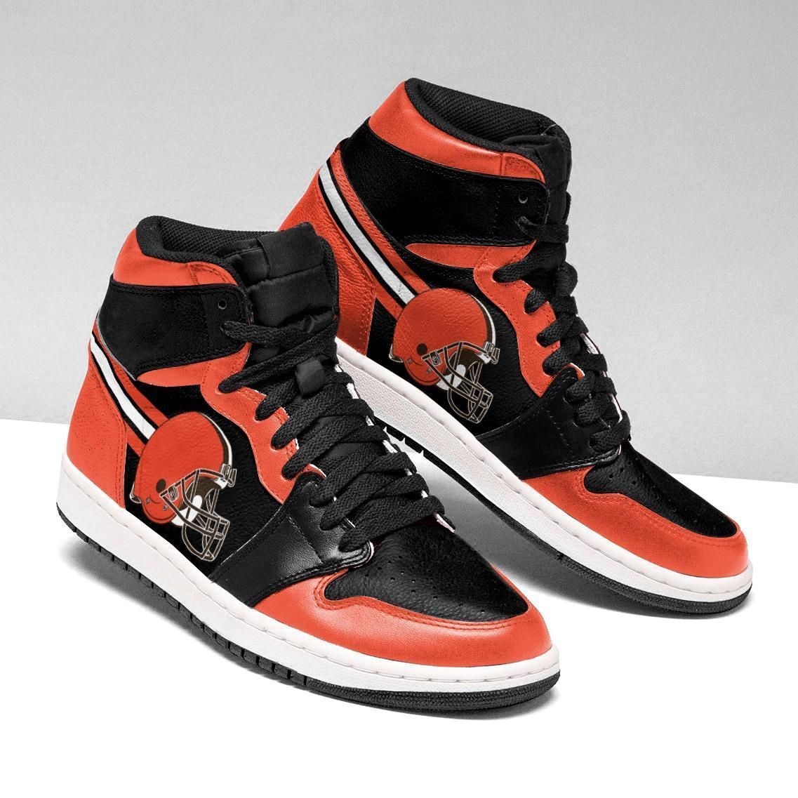 Cleveland Browns NFL Team Sneakers 2021 White/Black Sneaker Boots ...