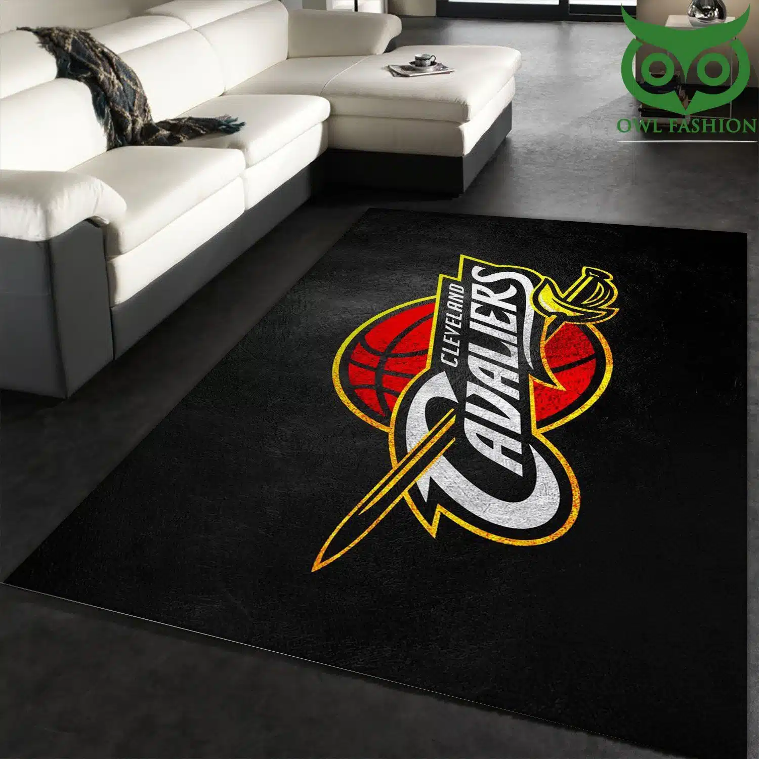 Cleveland Cavaliers Carpet New Rug Rectangle (Version 2) - Thickness: 6-7mm 1