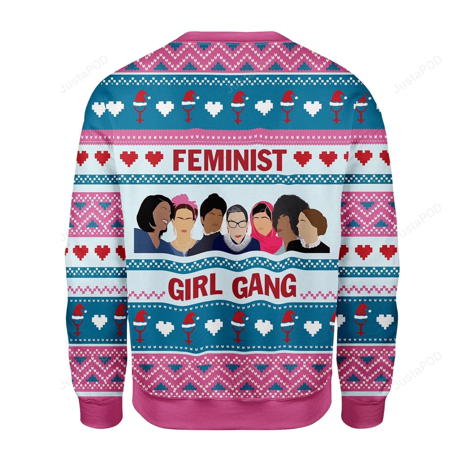 Feminist Girl Gang Christmas Warmth Thicken Sweater Shirt Print Sweatshirt