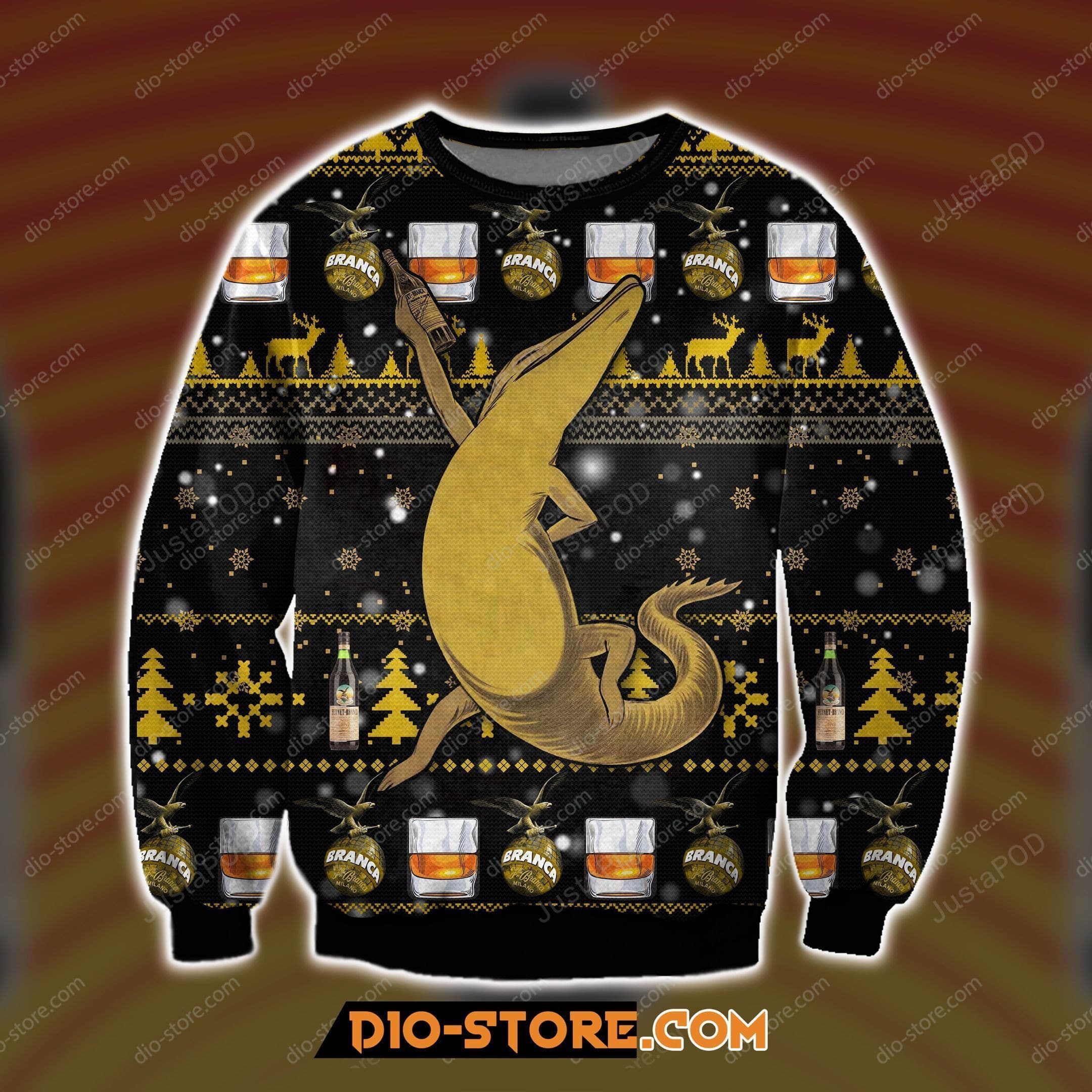 Fernet Branca Beer All-Over Print Christmas Cold Weather Sweater Shirt 