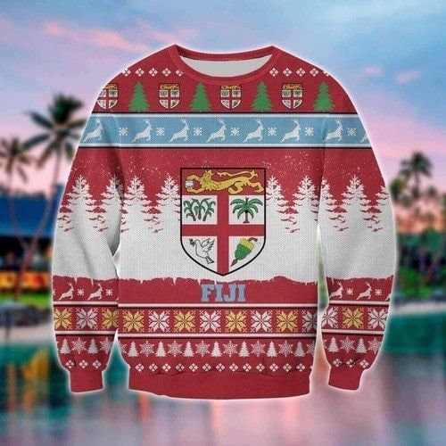 Fiji Island Country Christmas Warmth Thicken Sweater Shirt