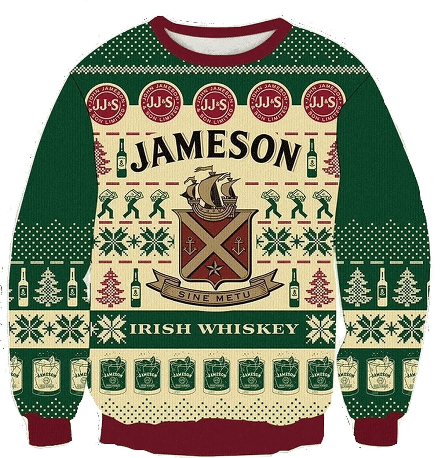 Fireball Whiskey Christmas Warmth Thicken Sweater Christmas Sweatshirt Kt008