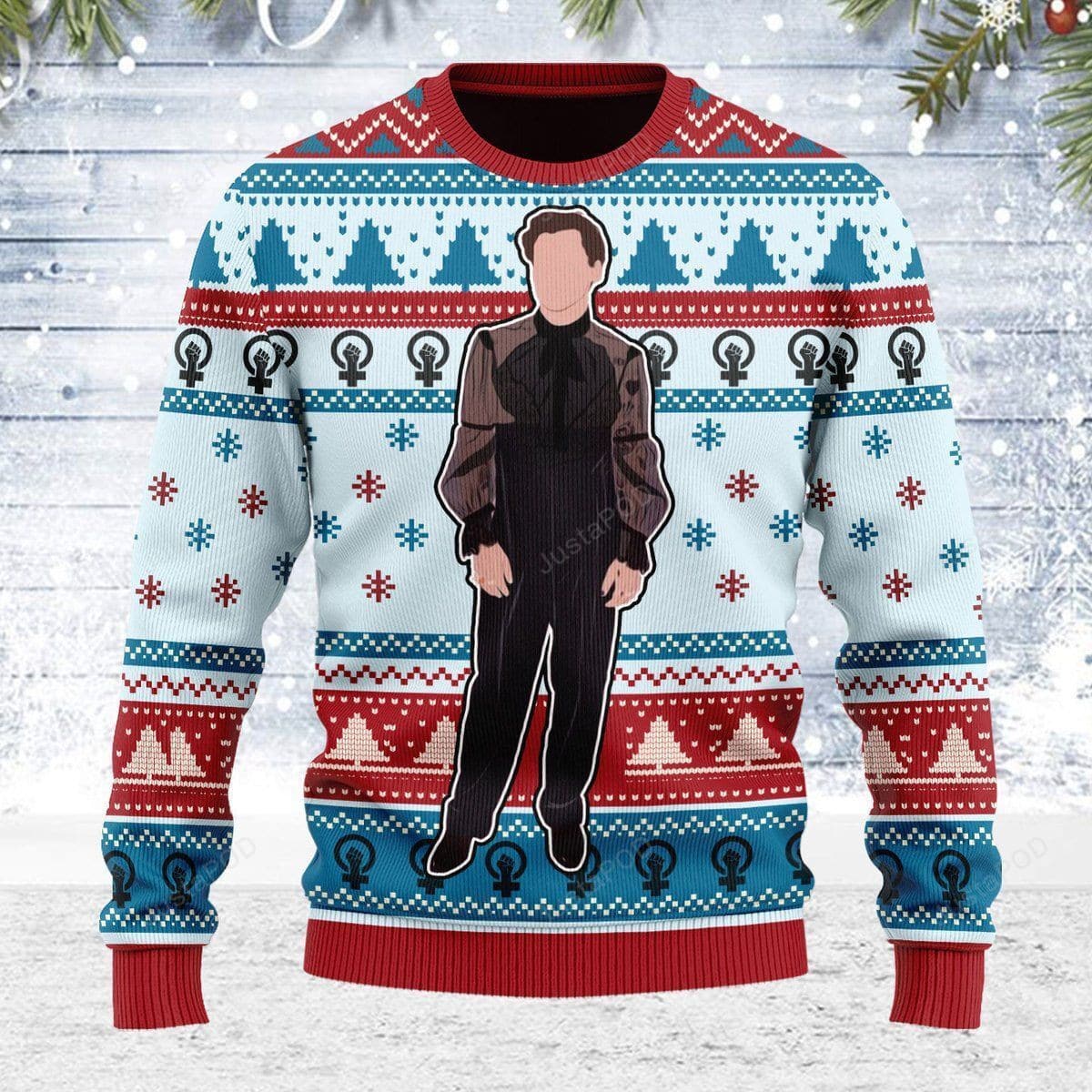 Harry In Dress Christmas Warmth Thicken Sweater Shirt Print Sweatshirt