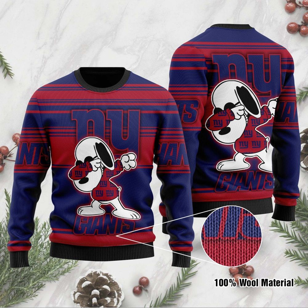 New York Giants Thicken Sweater Shirt D Full Printed Christmas All Over Print Thicken Sweater 1