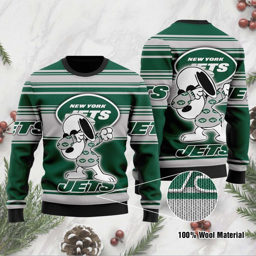 New York Jets Thicken Sweater Shirt D Full Printed Christmas All Over Print Thicken Sweater 1