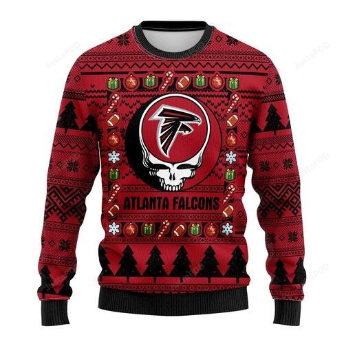 NFL Atlanta Falcons Grateful Dead All Over Print Thicken Sweater 1