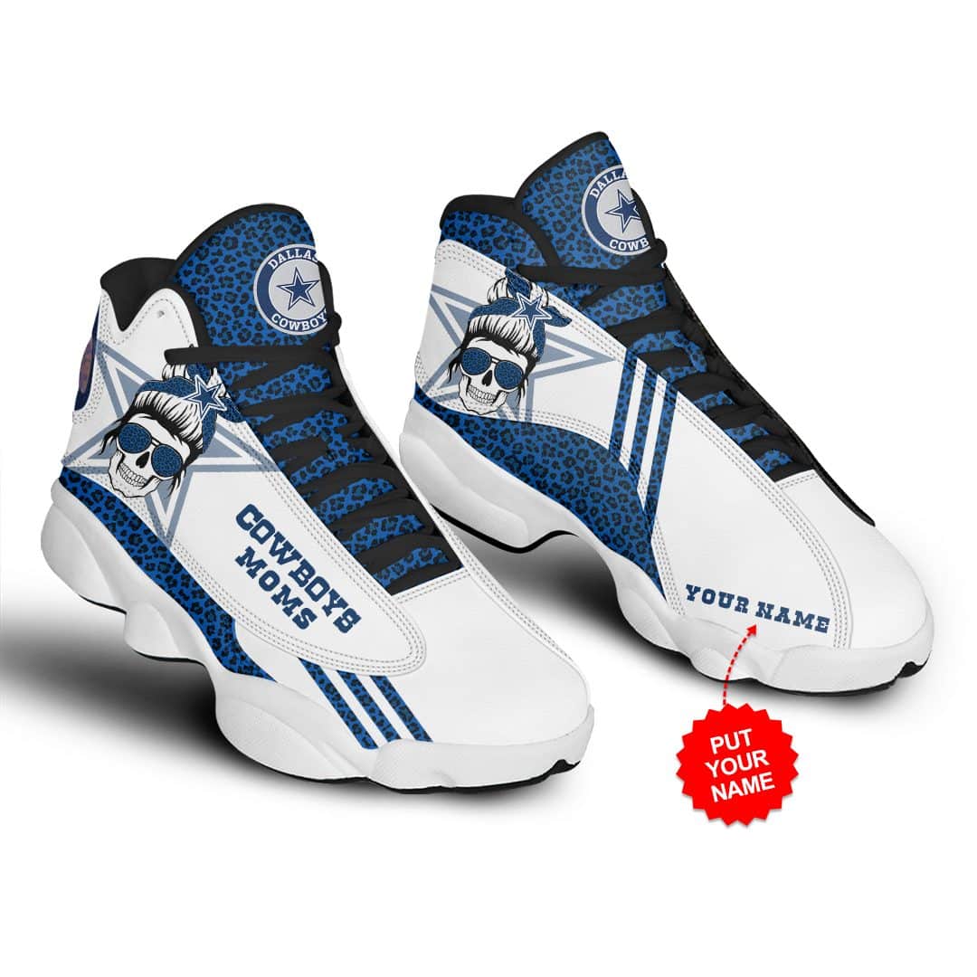NFL Dallas Cowboys Custom Name AJ-13 Shoes V4 - HomeFavo