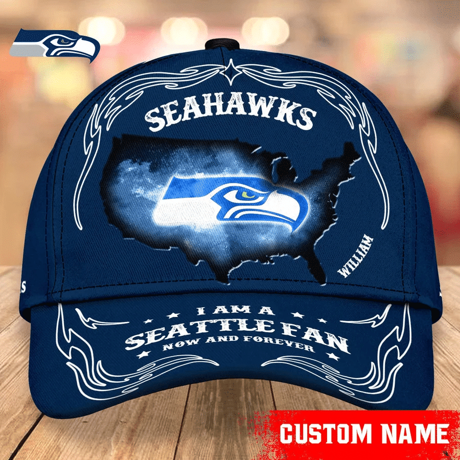Seattle Seahawks Baseball Caps Custom Name - HomeFavo