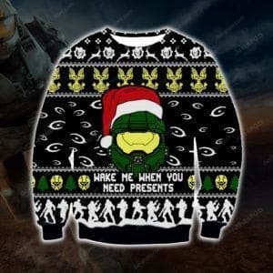 Wake Me When You Need Presents Christmas Warmth Thicken Sweater Shirt