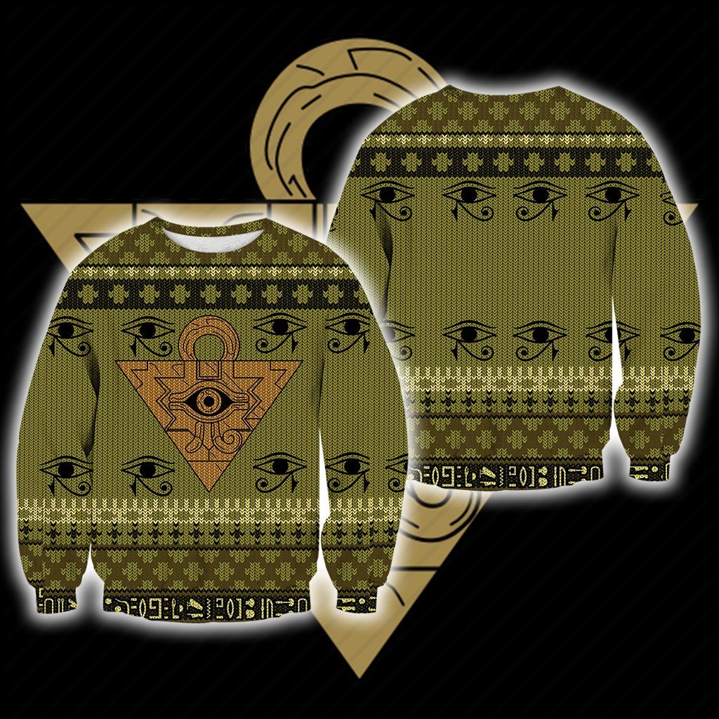 Yu Gi Oh MilennIm Puzzle All Over Print Thicken Sweater