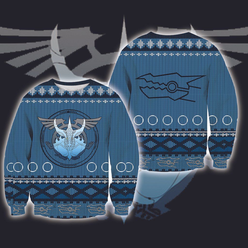 Yu gi oh Stardust Dragon All Over Print Thicken Sweater