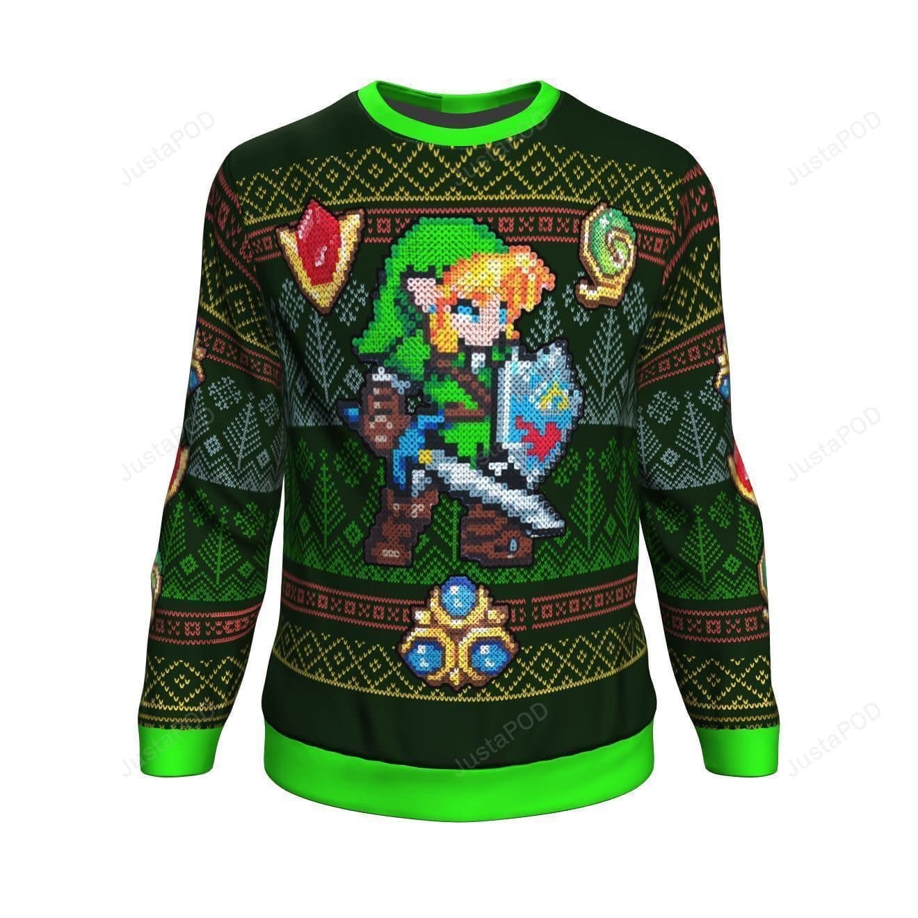 Zelda Link Christmas Warmth Thicken Sweater Shirts 