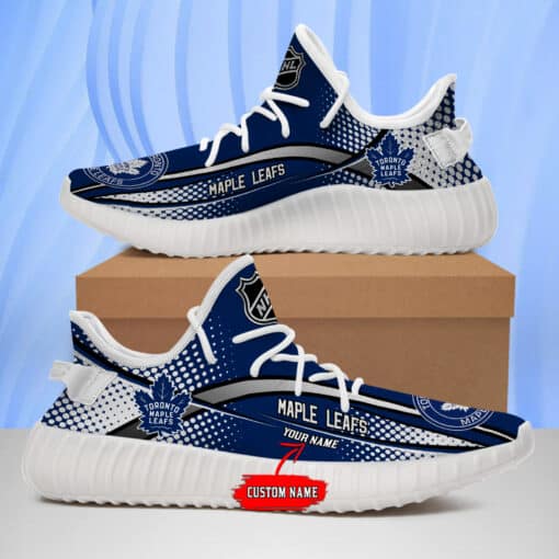 HF01 NHL 27 Toronto Maple Leafs Full-print Style Yeezy Boost Shoes For ...