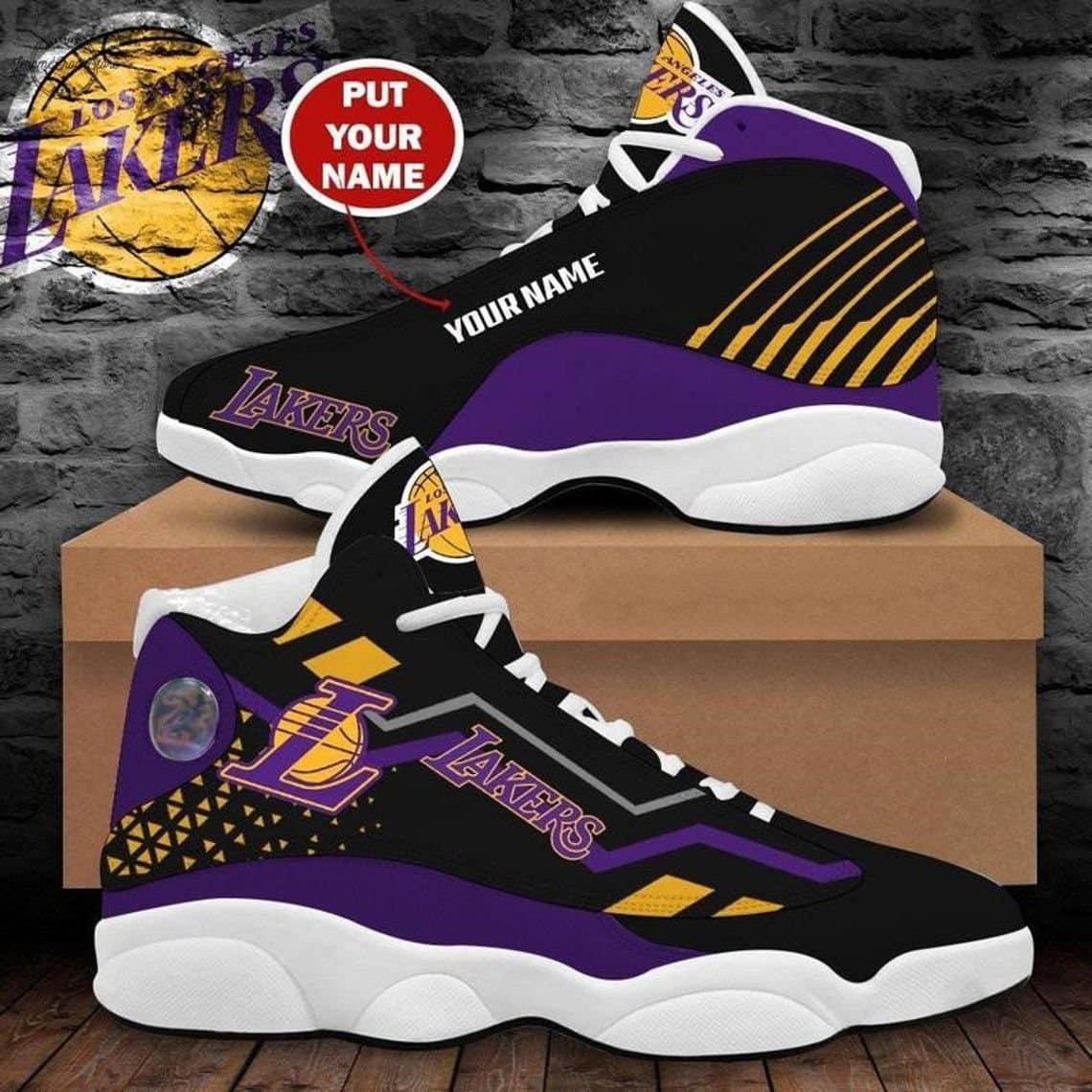 Kobe Bryant Lakers Gift NBA J13 Shoes Custom Retro Sneakers - HomeFavo