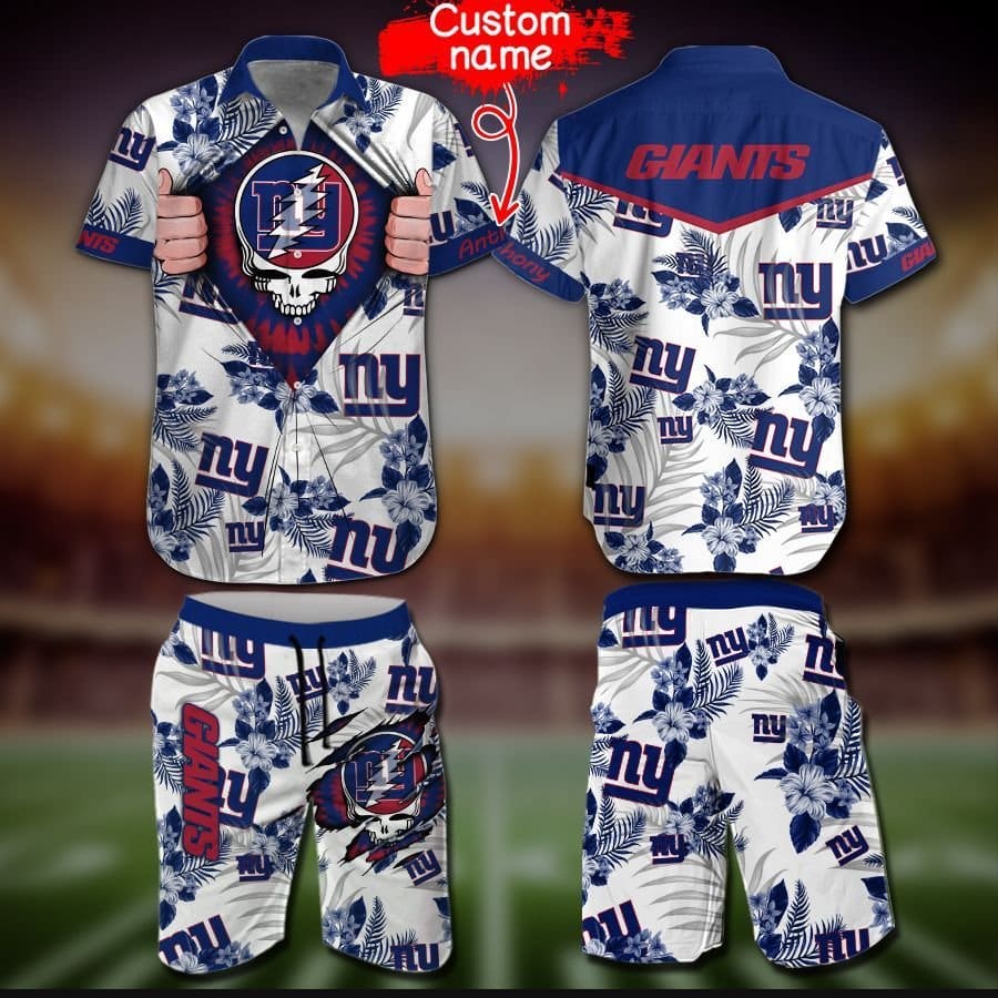 New York Giants NFL Personalized Hawaiian Shirt