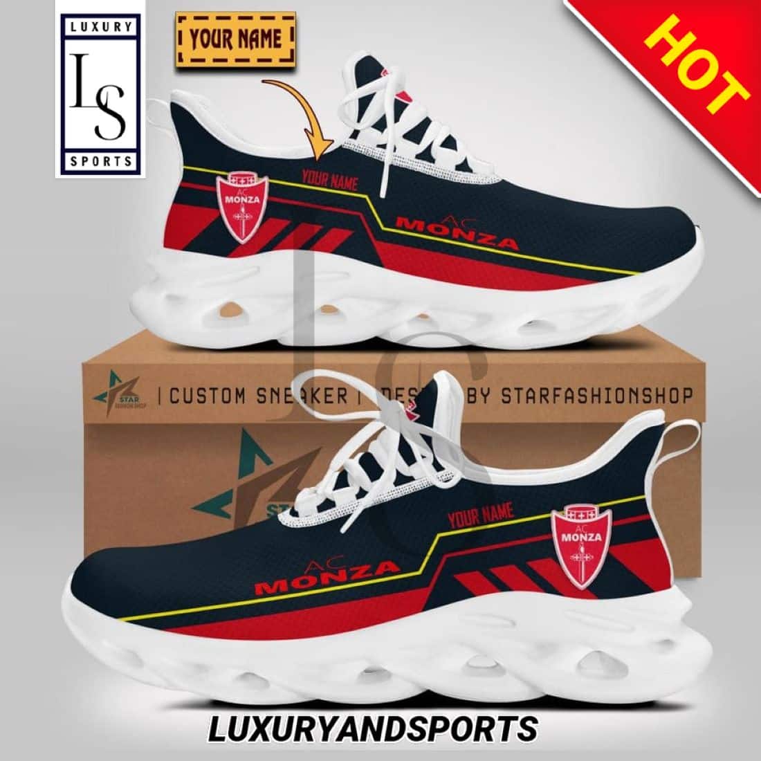 AC Monza Serie Custom Name Max Soul Shoes 1