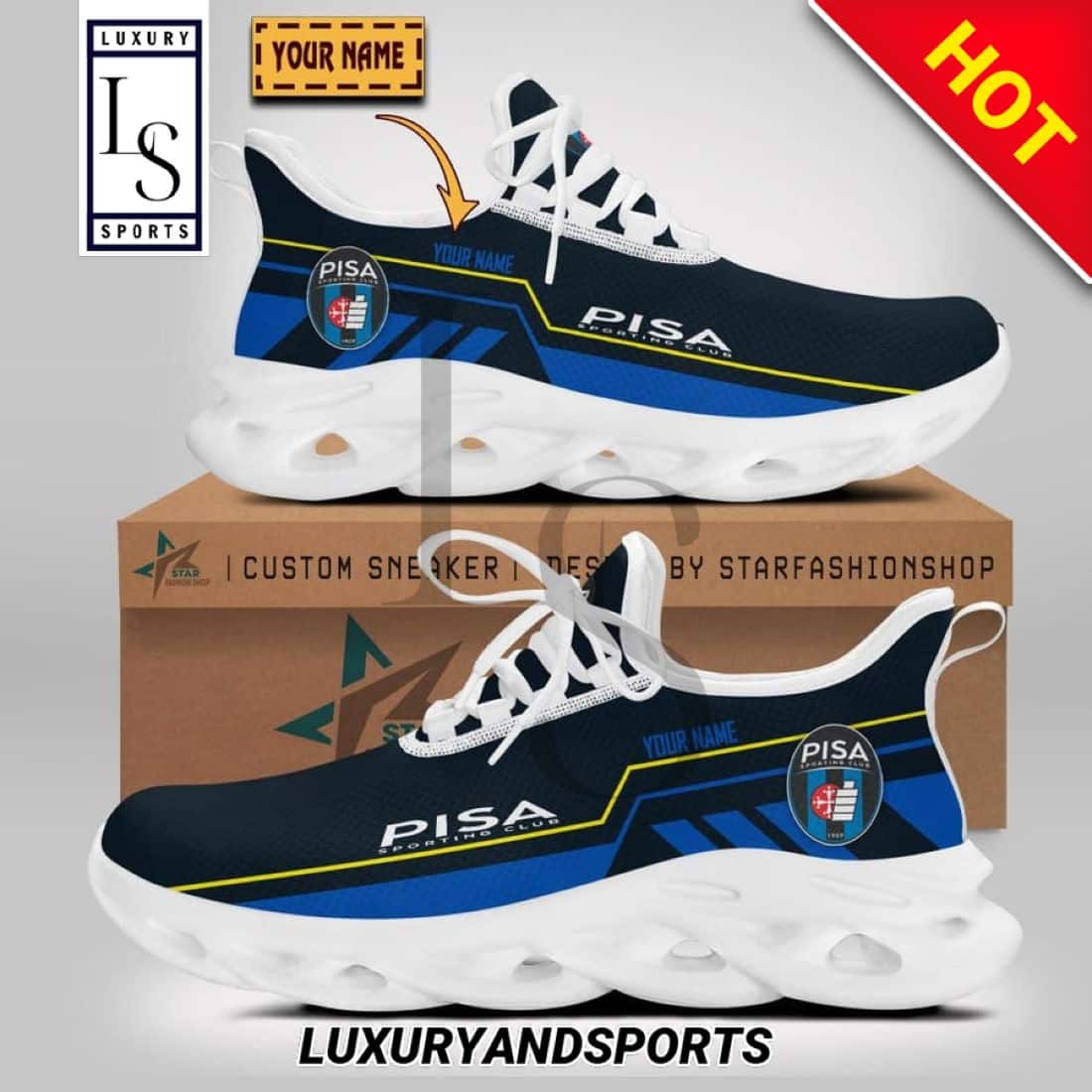 AC Pisa Serie Custom Name Max Soul Shoes 1