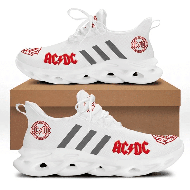 Acdc -Running Shoes Max Soul Shoes Sneakers Ver 1 (White &Amp; Grey) 1