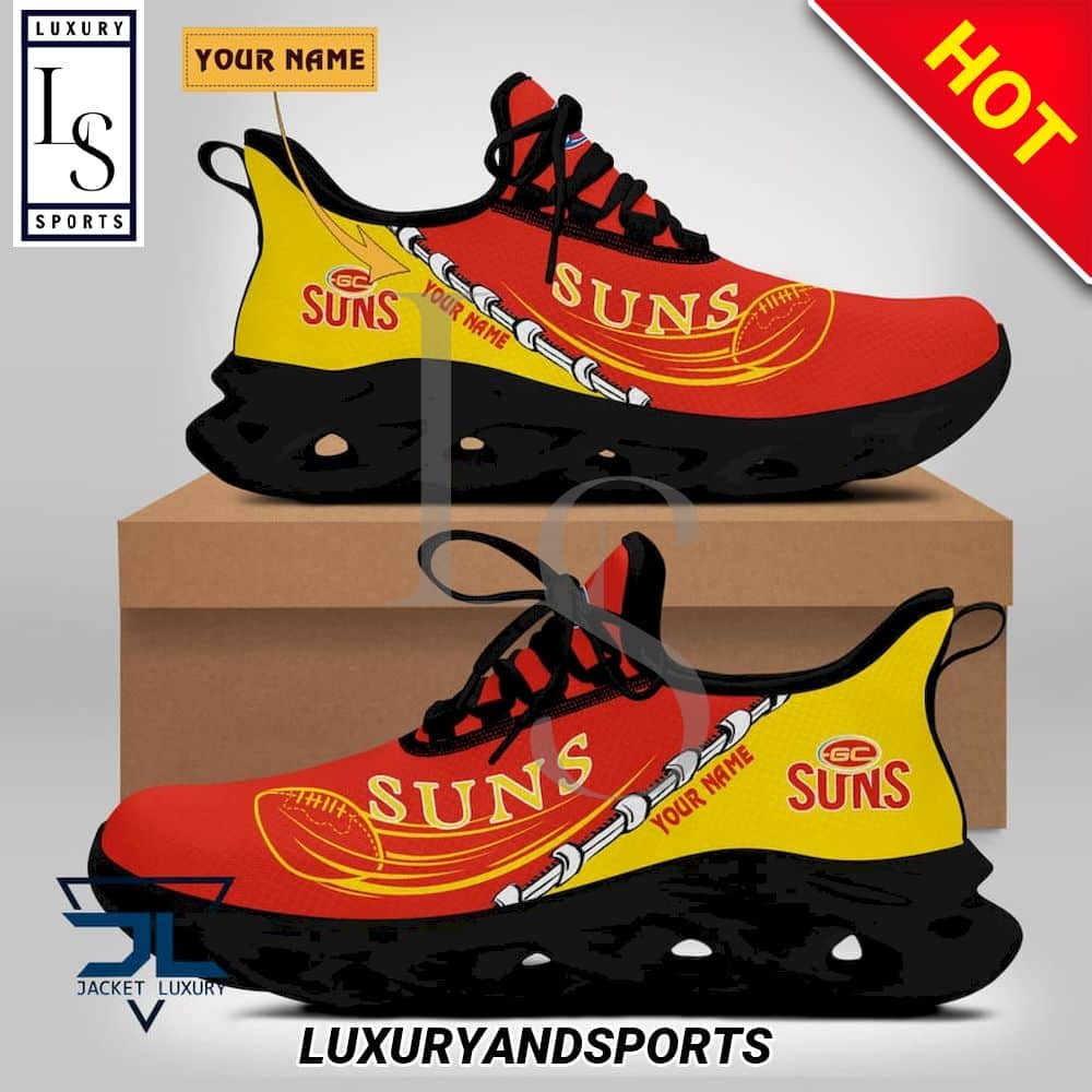 AFL Gold Coast Suns Custom Max Soul Shoes 1