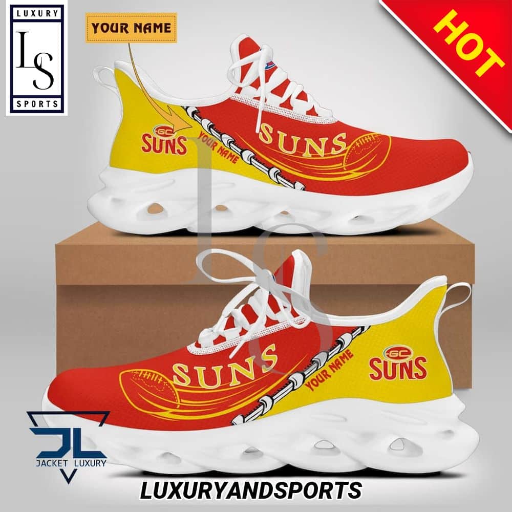 AFL Gold Coast Suns Custom Max Soul Shoes 2