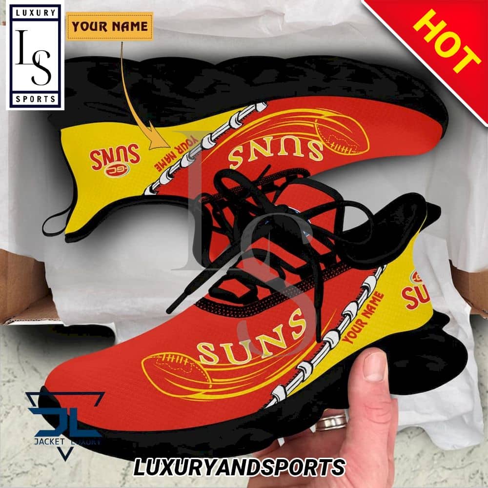 AFL Gold Coast Suns Custom Max Soul Shoes 4
