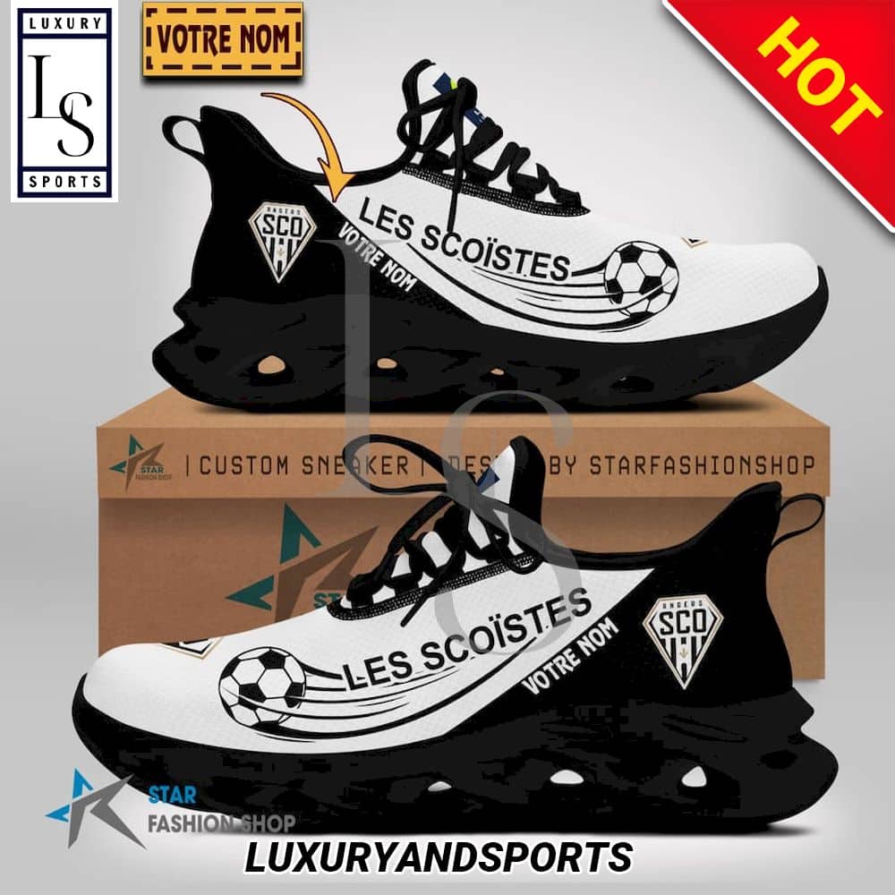 Angers SCO Ligue 1 Custom Name Max Soul Shoes 2