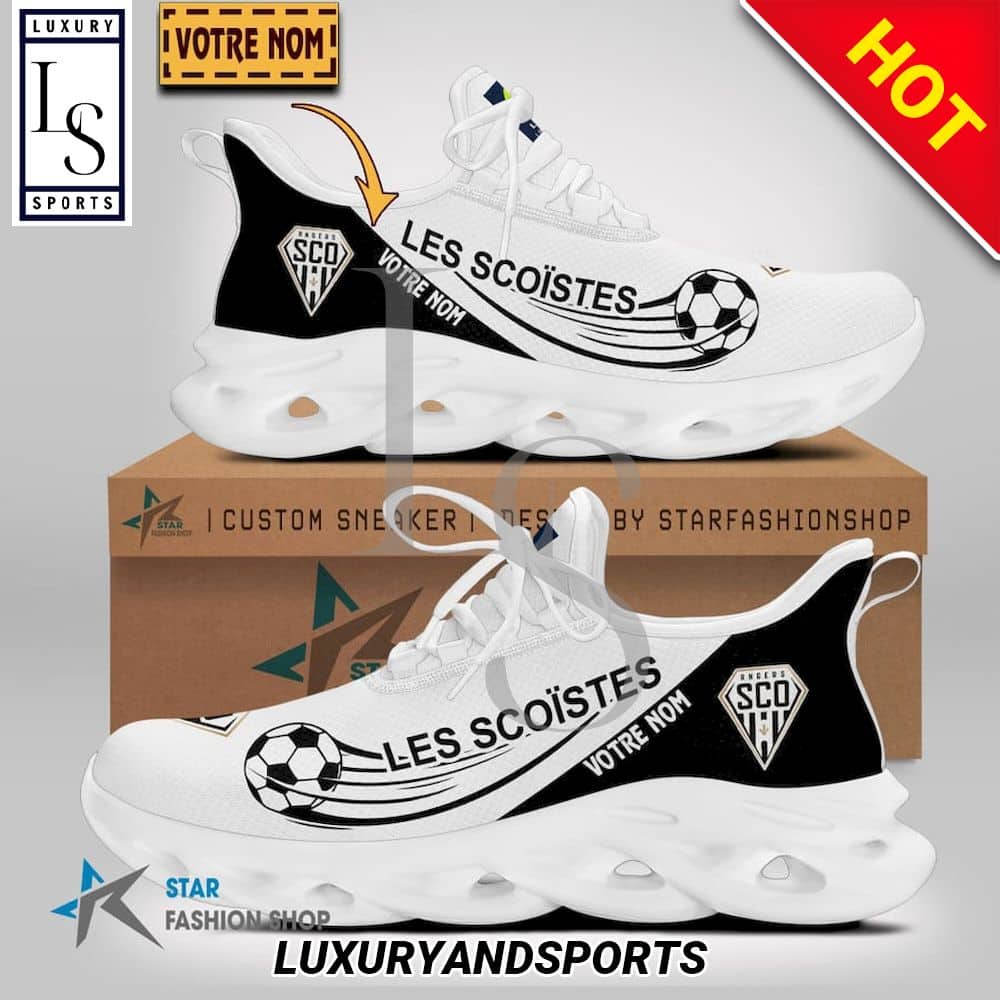 Angers SCO Ligue 1 Custom Name Max Soul Shoes 1