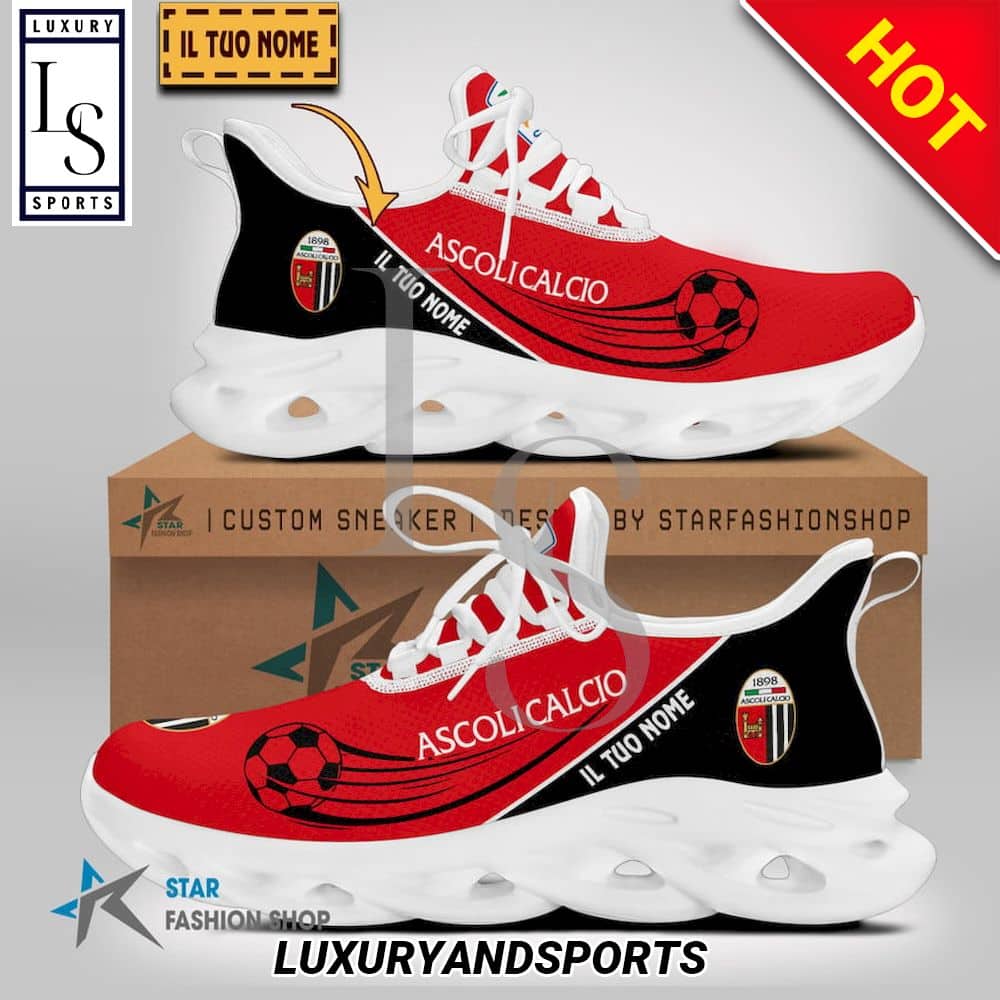Ascoli Calcio 1898 Serie B Custom Name Max Soul Shoes 1