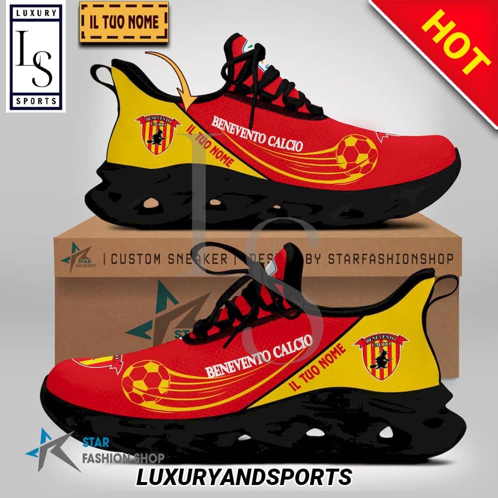 Benevento Calcio Serie B Custom Name Max Soul Shoes 2