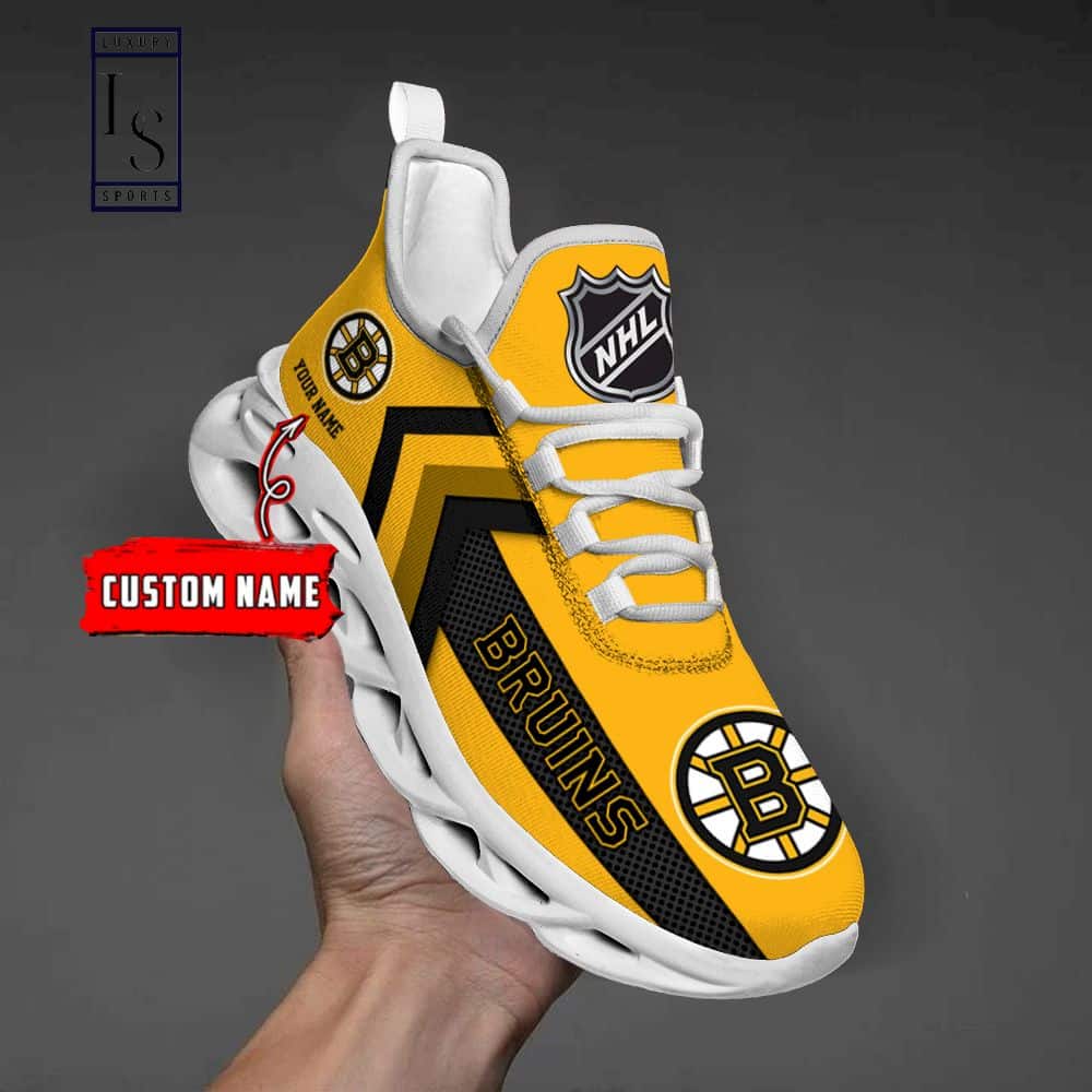 Boston Bruins NHL Custom Max Soul Shoes FV01 4