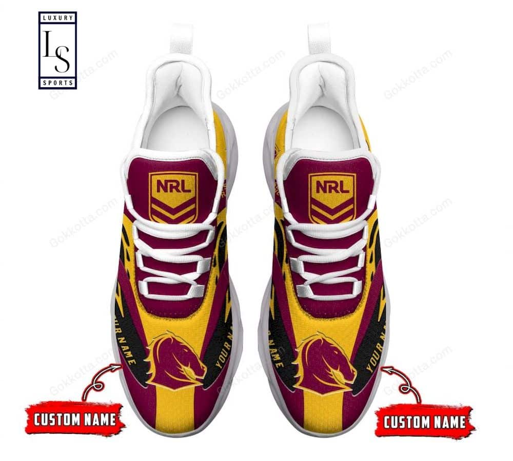 Brisbane Broncos NRL Custom Max Soul Shoes 2