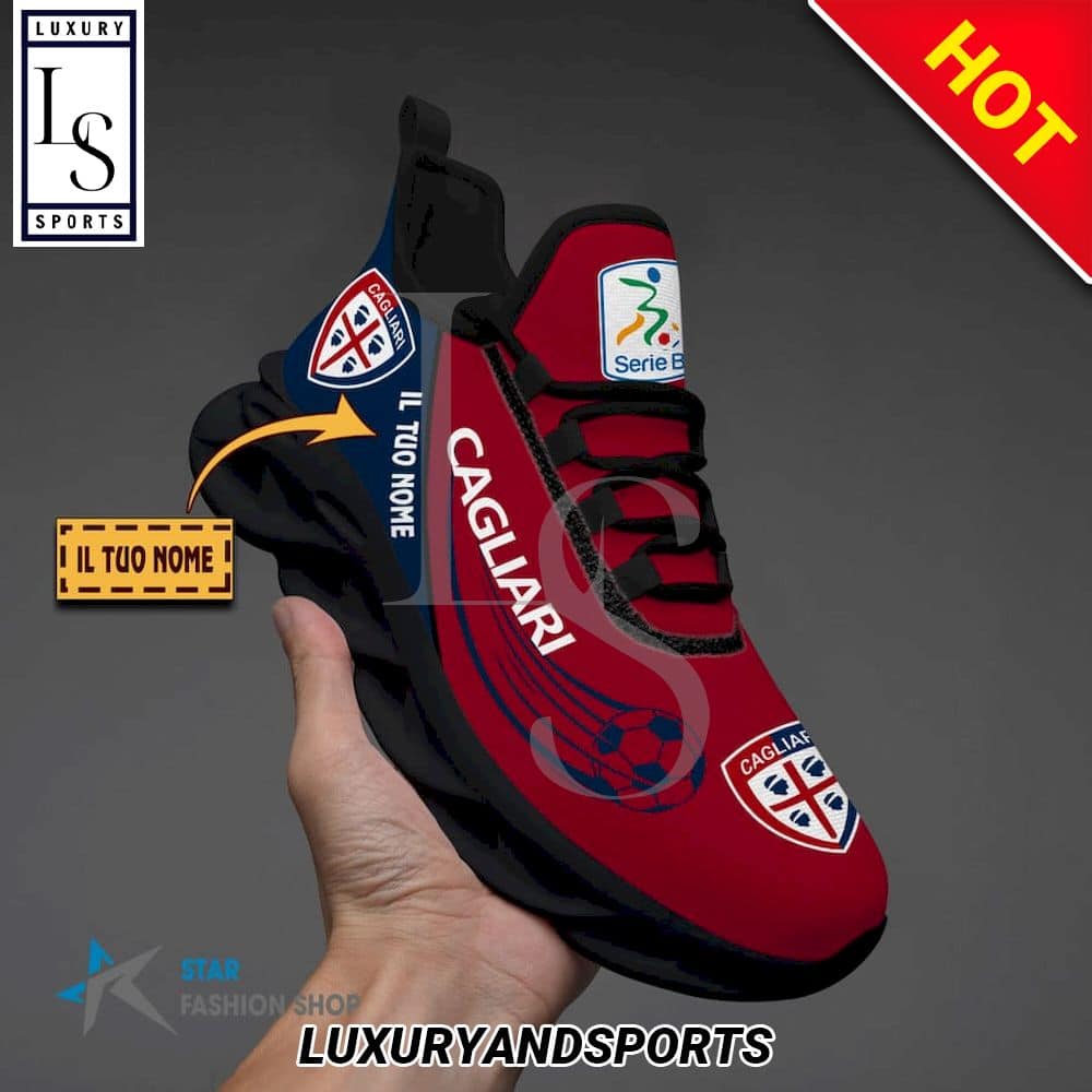 Cagliari Calcio Serie B Custom Name Max Soul Shoes 4