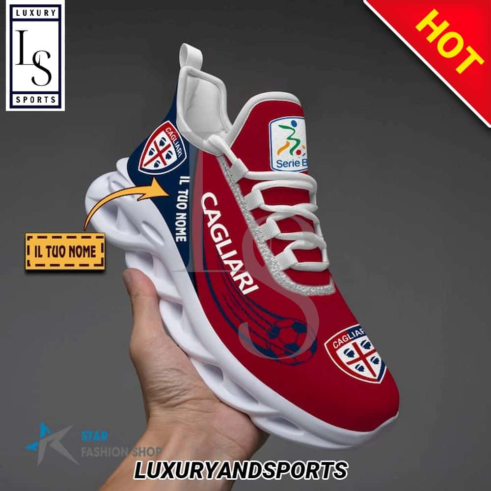 Cagliari Calcio Serie B Custom Name Max Soul Shoes 3