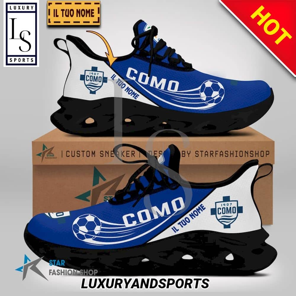 Calcio Como Serie B Custom Name Max Soul Shoes 2