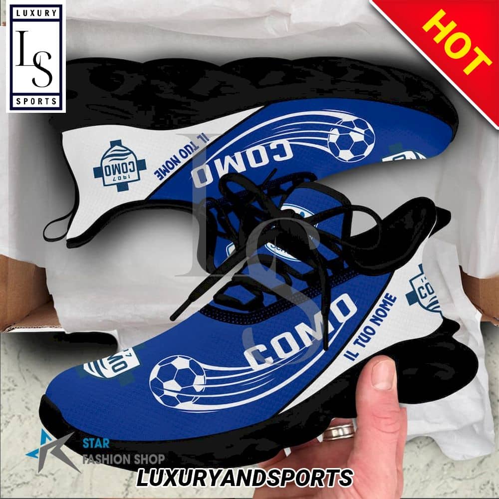 Calcio Como Serie B Custom Name Max Soul Shoes 6