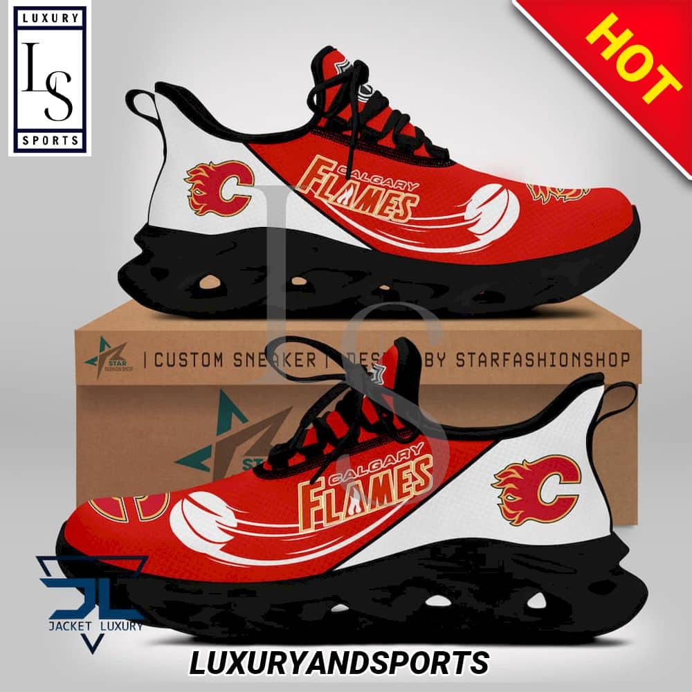 Calgary Flames Logo NHL Max Soul Shoes 5