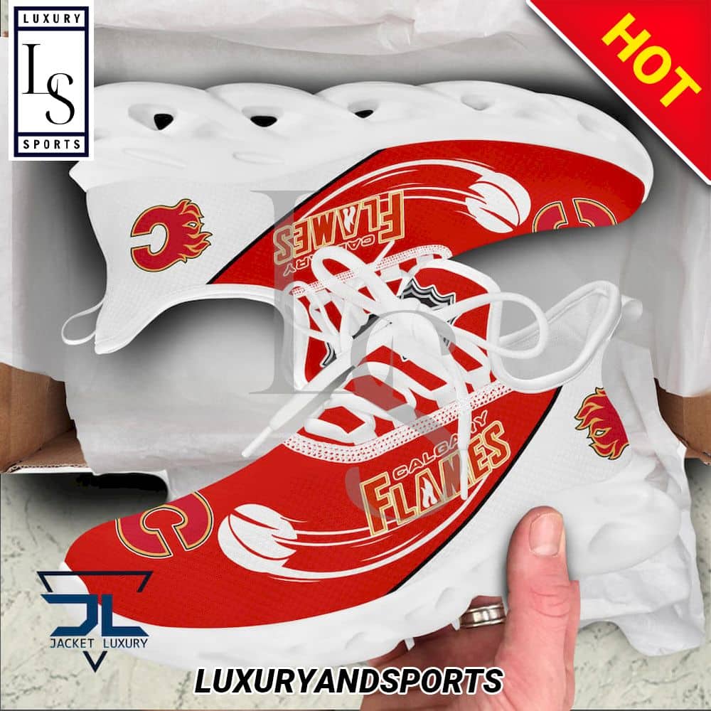 Calgary Flames Logo NHL Max Soul Shoes 2
