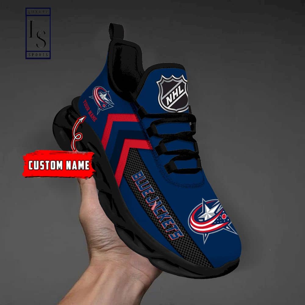 Columbus Blue Jackets NHL Custom Max Soul Shoes 3