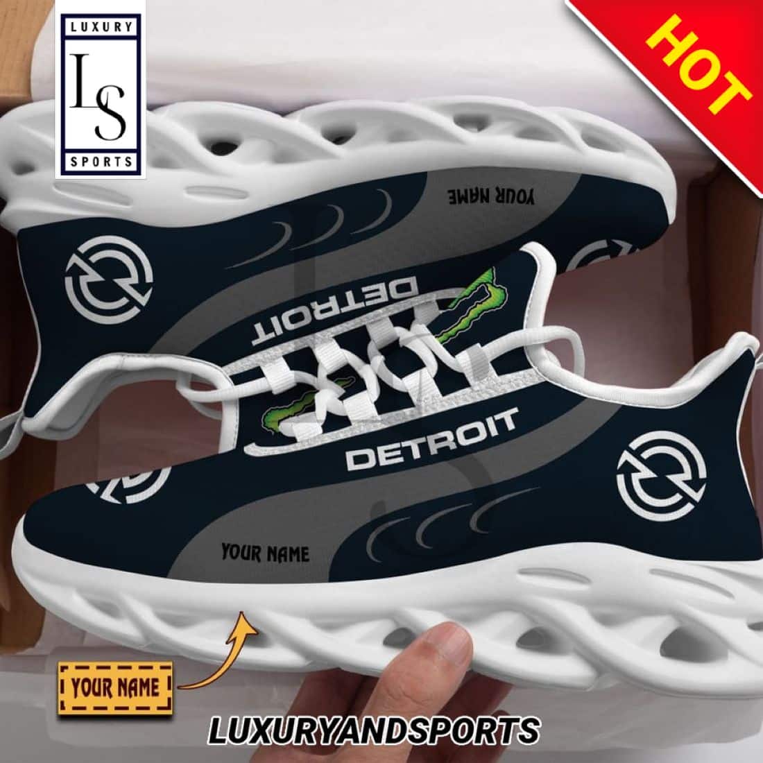 Detroit Diesel Monster Custom Max Soul Sneakers 1