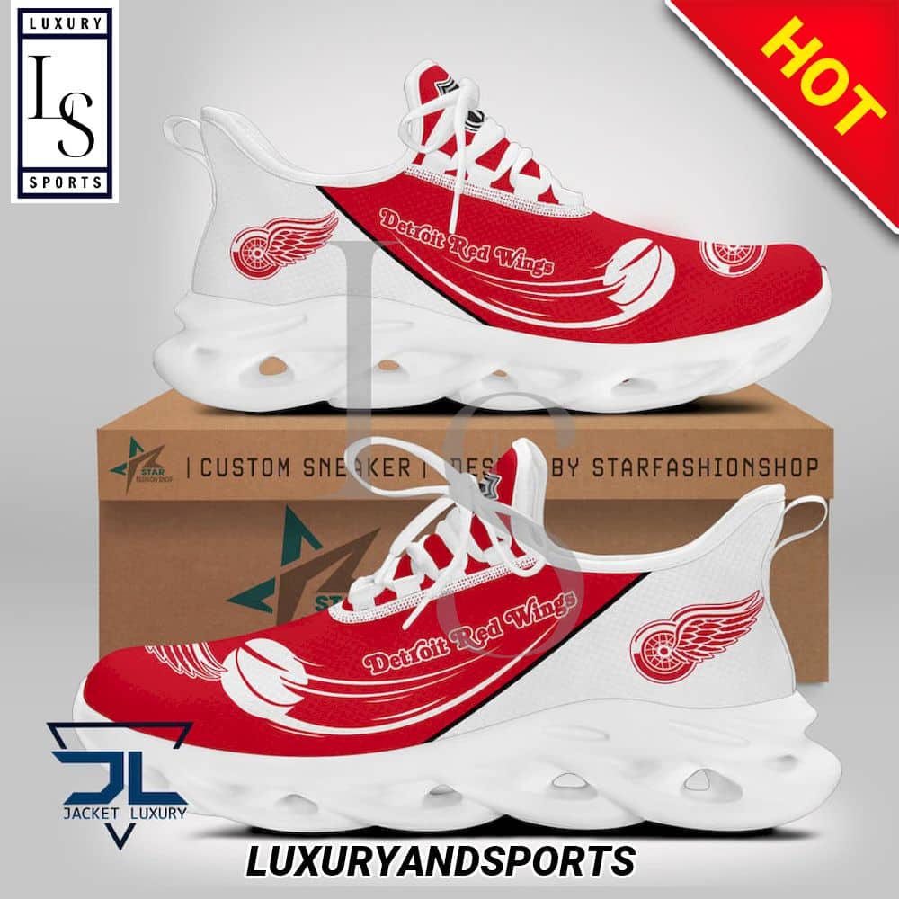Detroit Red Wings Logo NHL Max Soul Shoes 1