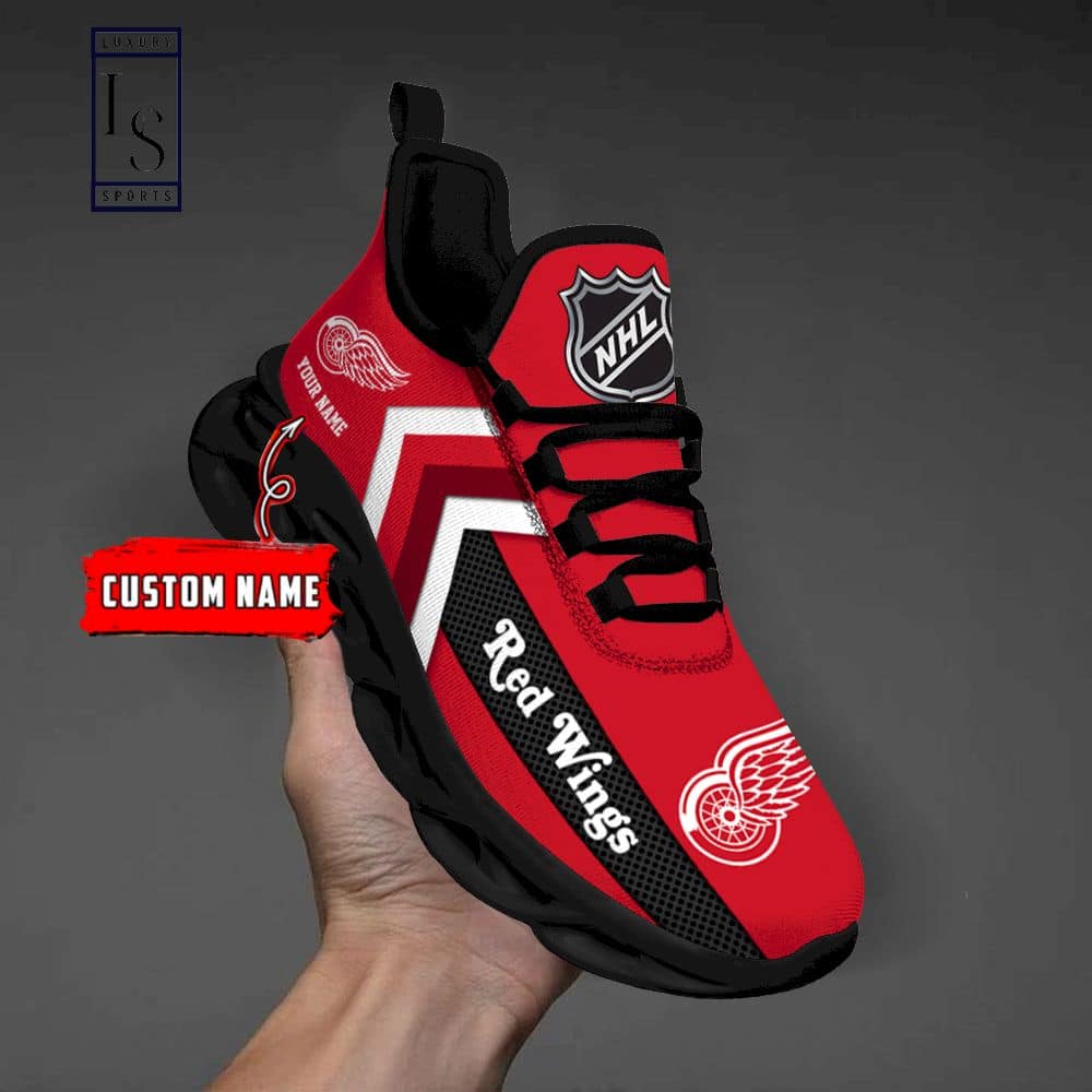 Detroit Red Wings NHL Custom Max Soul Shoes 3