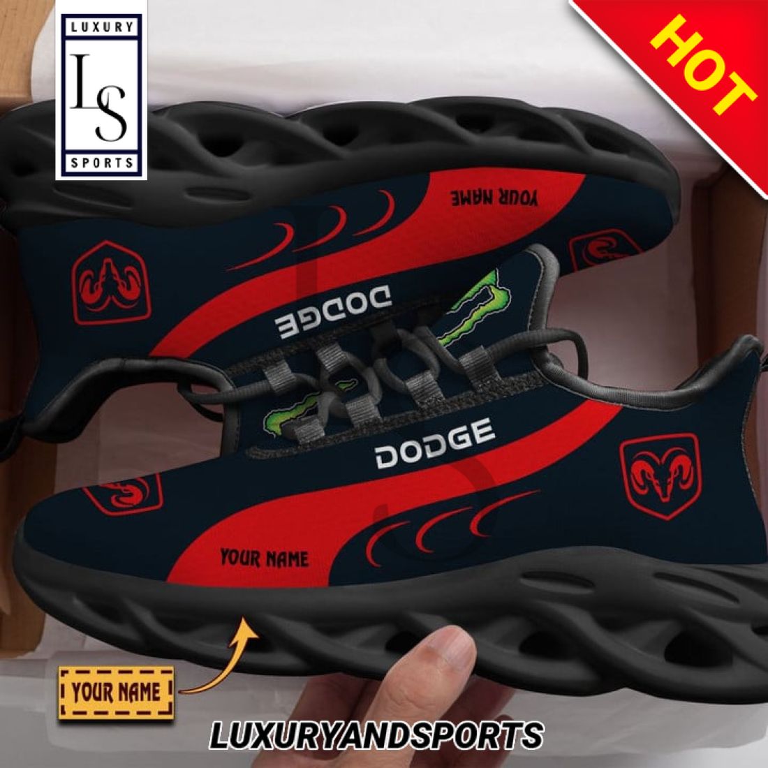 Dodge Monster Custom Max Soul Sneakers 1