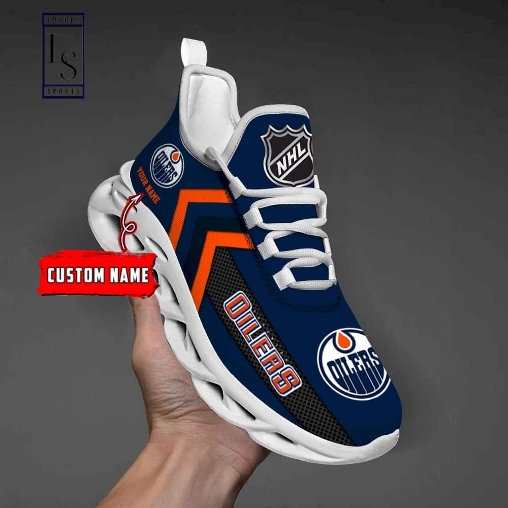 Edmonton Oilers NHL Custom Max Soul Shoes 4