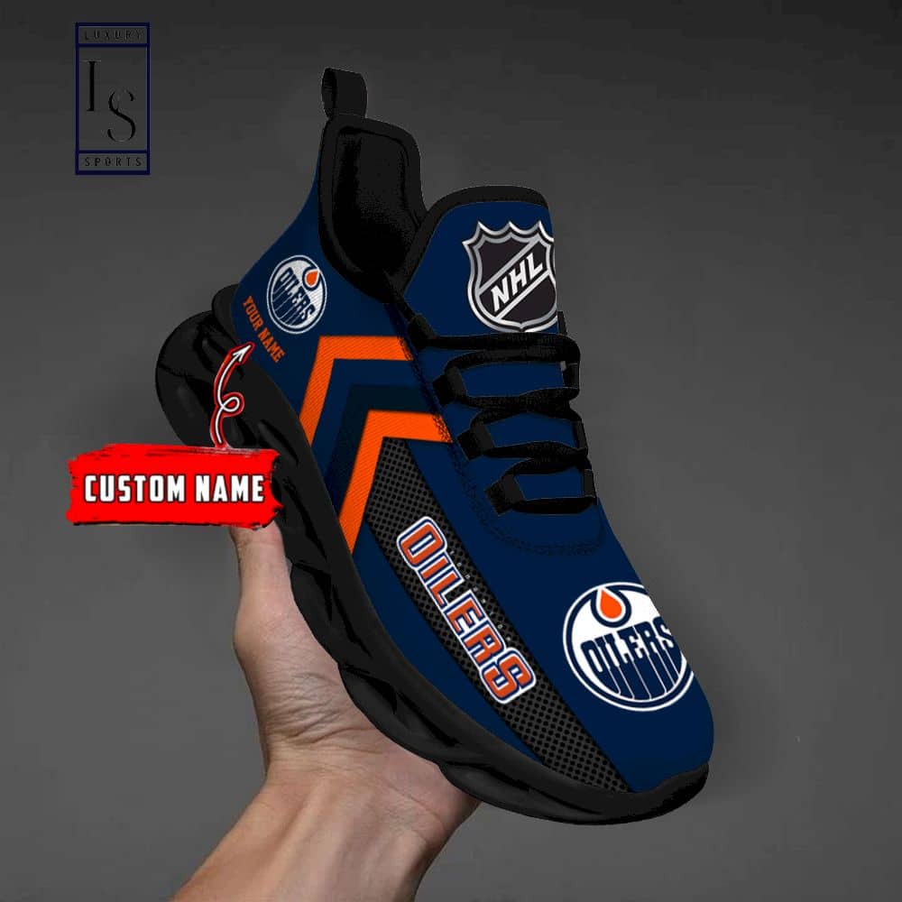Edmonton Oilers NHL Custom Max Soul Shoes 3