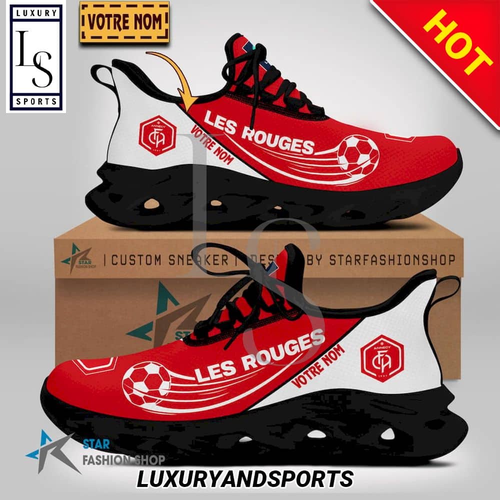 FC Annecy Ligue 2 Custom Name Max Soul Shoes 2