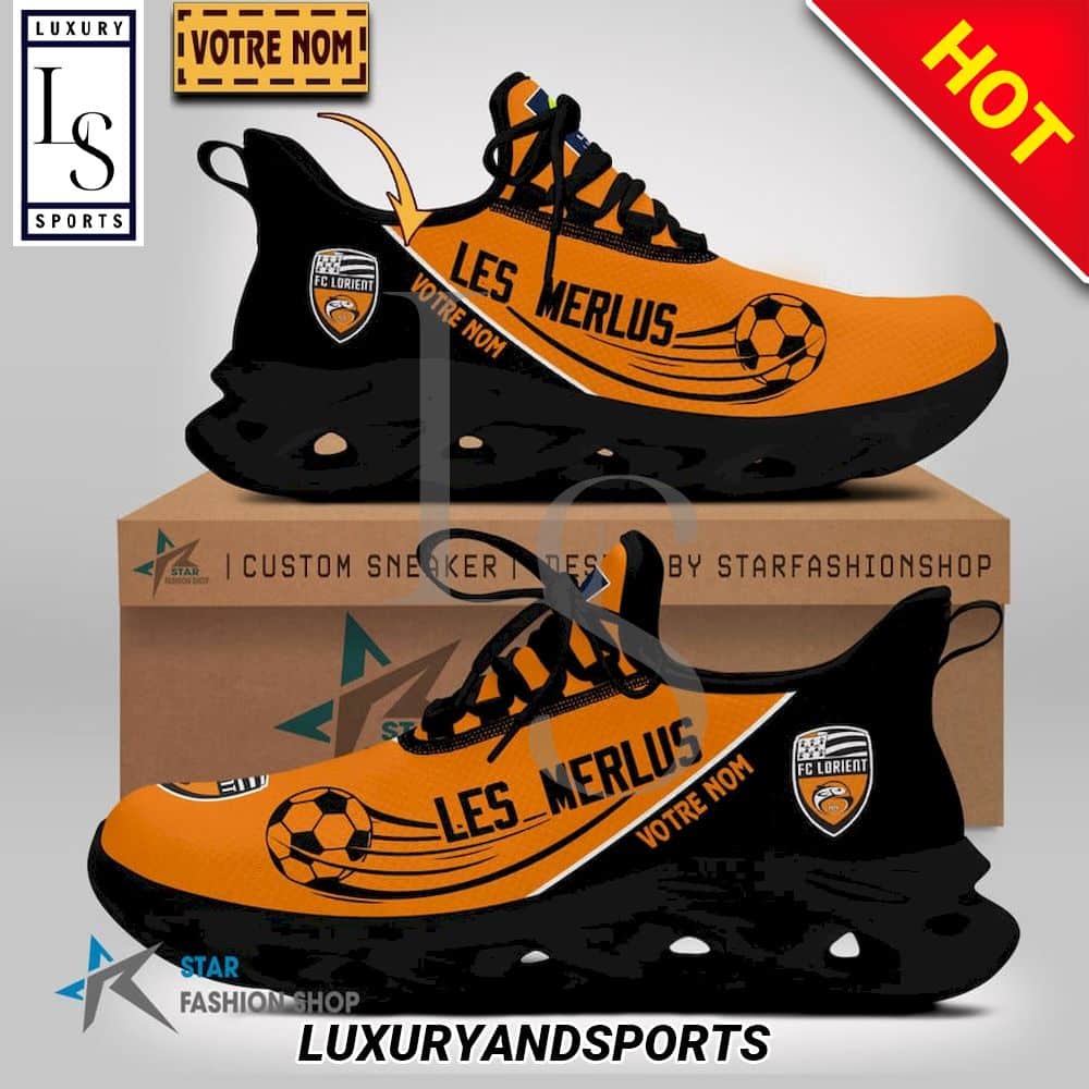 FC Lorient Ligue 1 Custom Name Max Soul Shoes 2