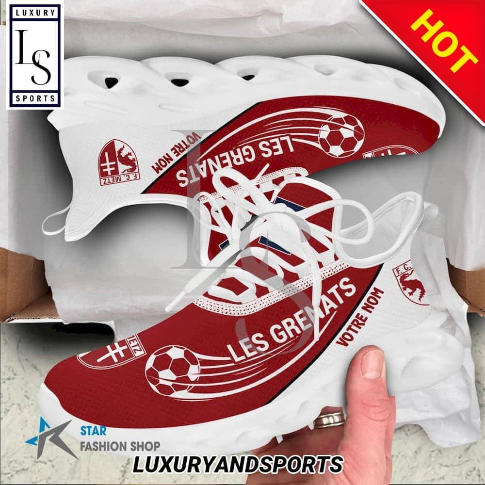 FC Metz Ligue 2 Custom Name Max Soul Shoes 3