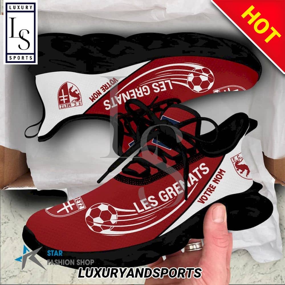 FC Metz Ligue 2 Custom Name Max Soul Shoes 4