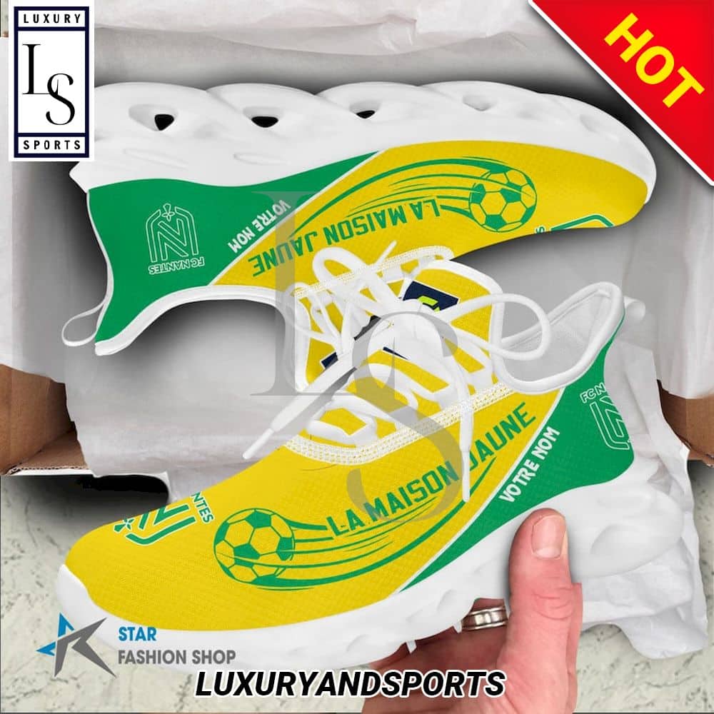 FC Nantes Ligue 1 Custom Name Max Soul Shoes 3