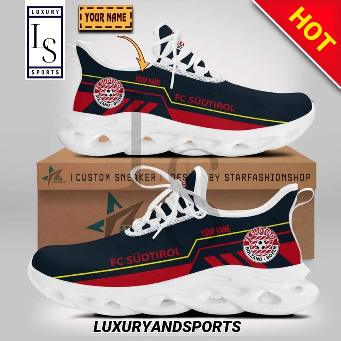 FC Südtirol Serie Custom Name Max Soul Shoes 1